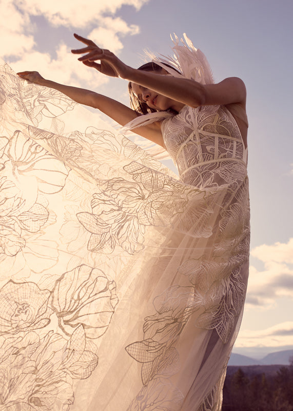 Dress using Thomasina lace