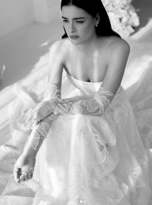 Dentelle de mariée brodée ivoire - Parker