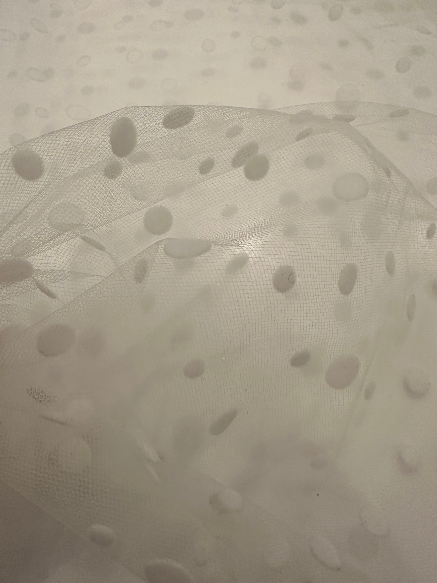 Tulle ivoire à pois - Elevation