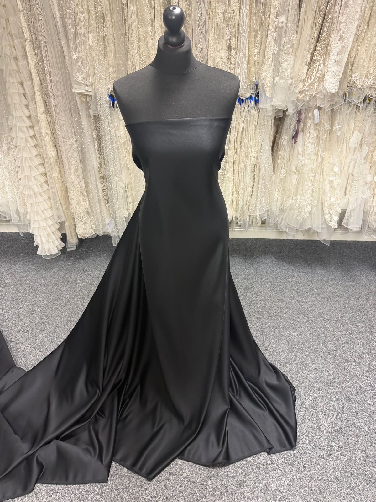Black Polyester Satin - Moldova