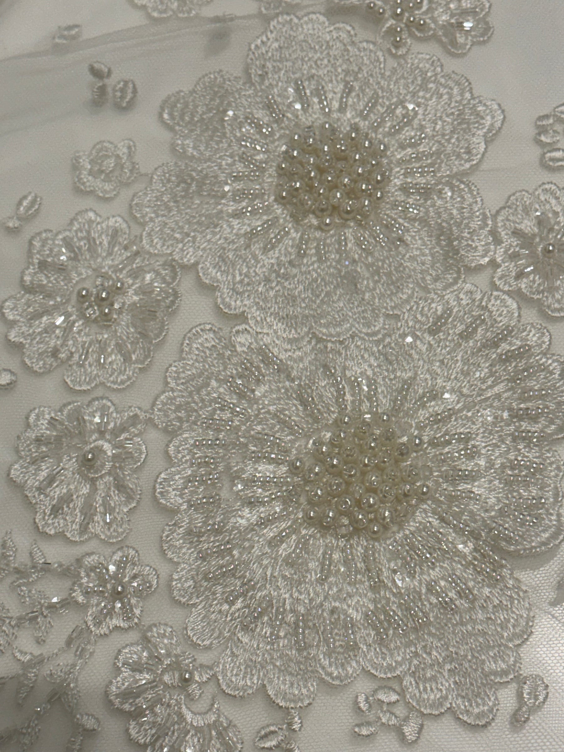 Dentelle Perlée Ivoire - Bennedetta