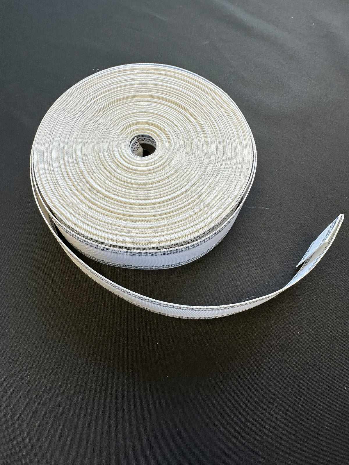 Petersham droit blanc 38 mm - A15