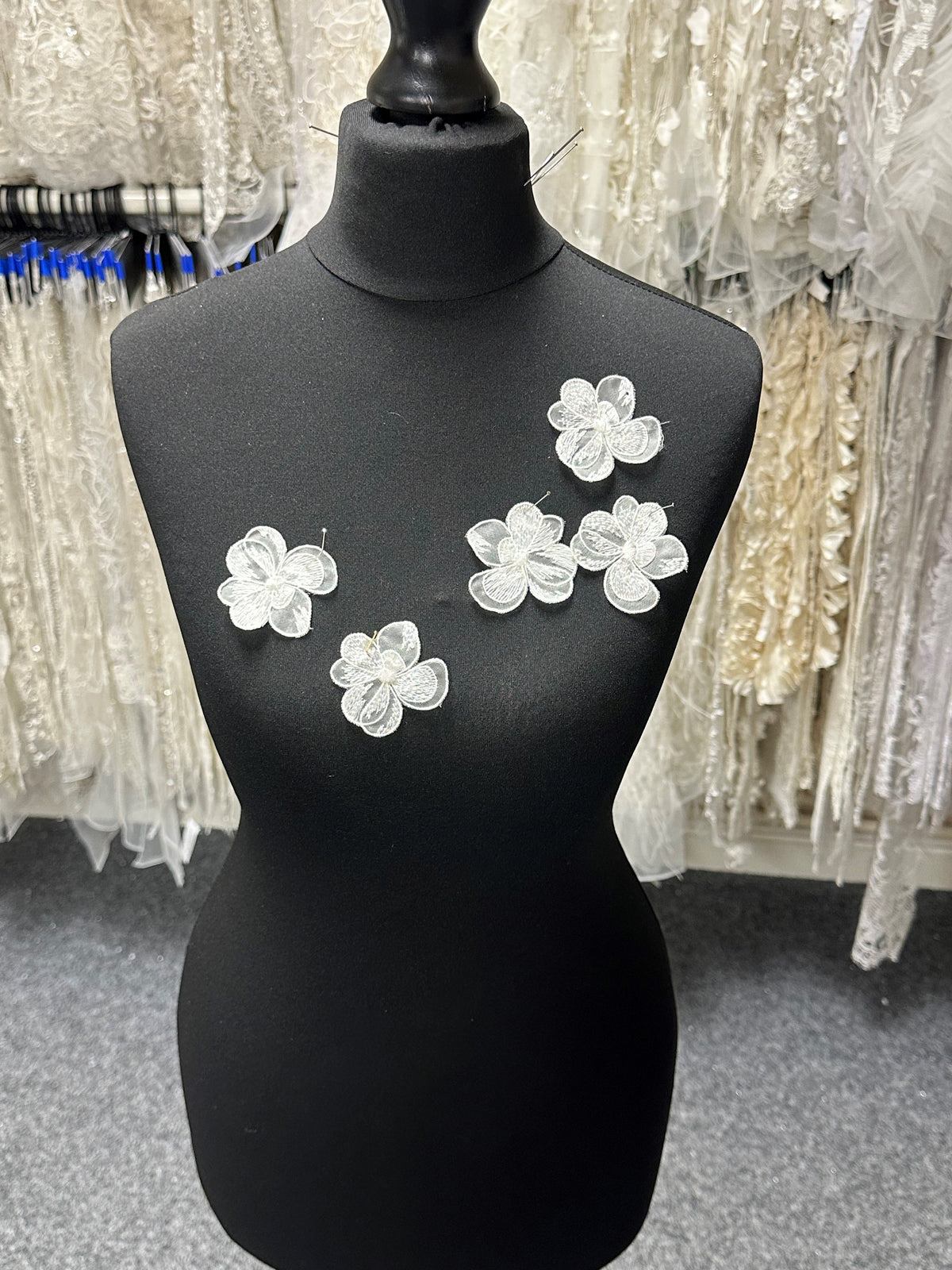 Fleur brodée ivoire - Dandelion (sacs de 10)