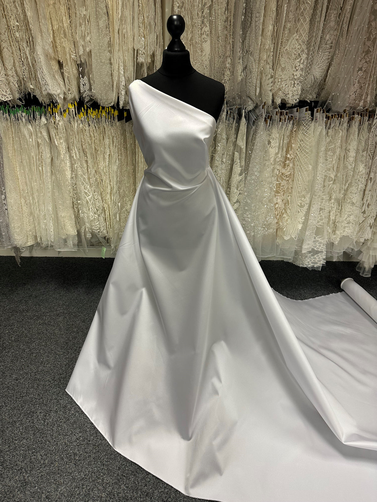 Mikado en mélange de soie blanche - P596