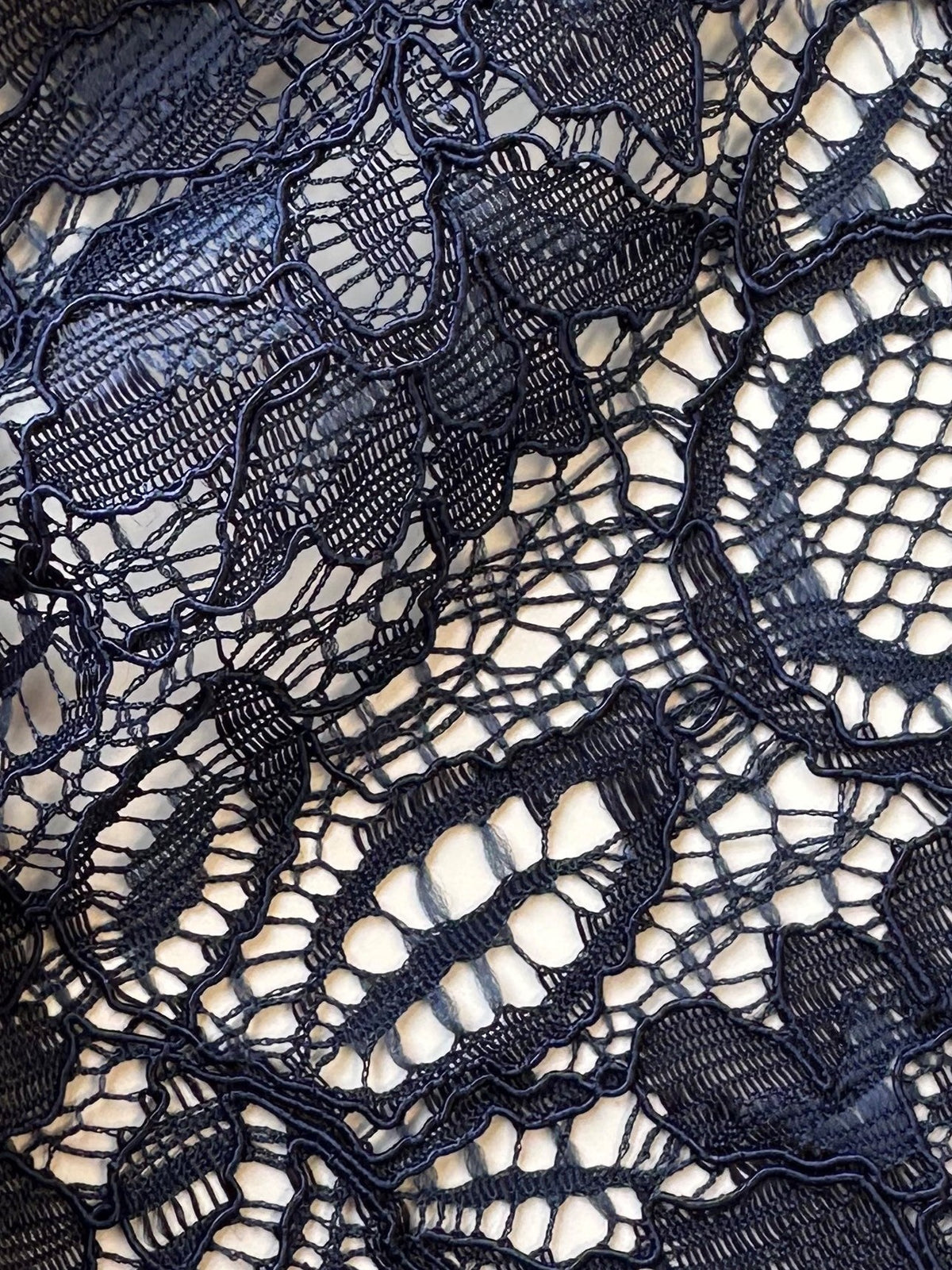 Dentelle cordée bleu arabe - Tocca