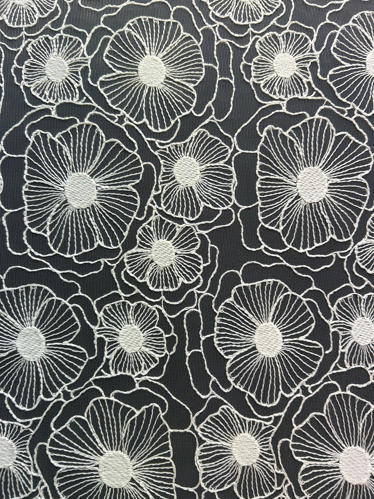 Dentelle brodée ivoire - Arlo