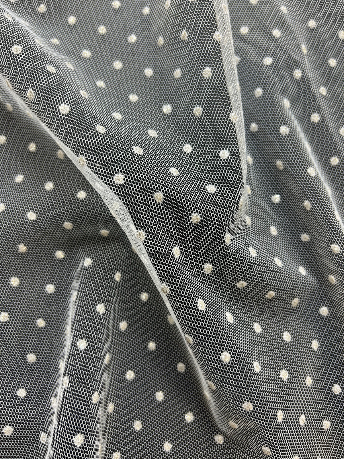 Tulle floqué pailleté - Armande