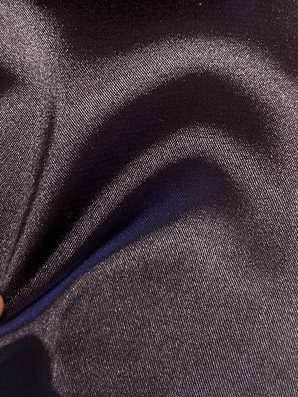 Satin Stretch Polyester Aubergine - Empathie