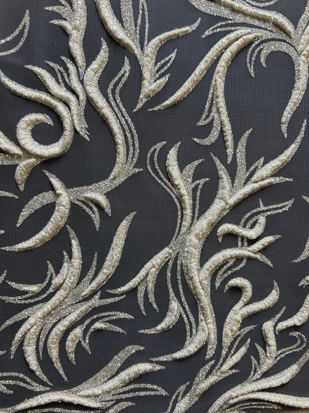 Dentelle Ivoire Glitter - Aveline