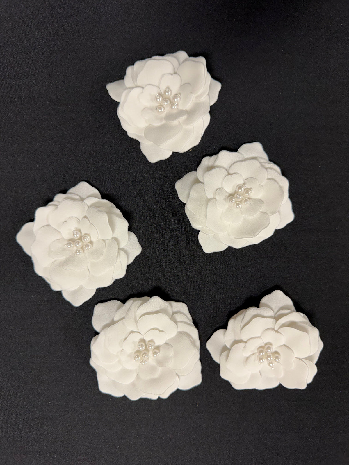 Applique Fleur Ivoire - Grand modèle Avon