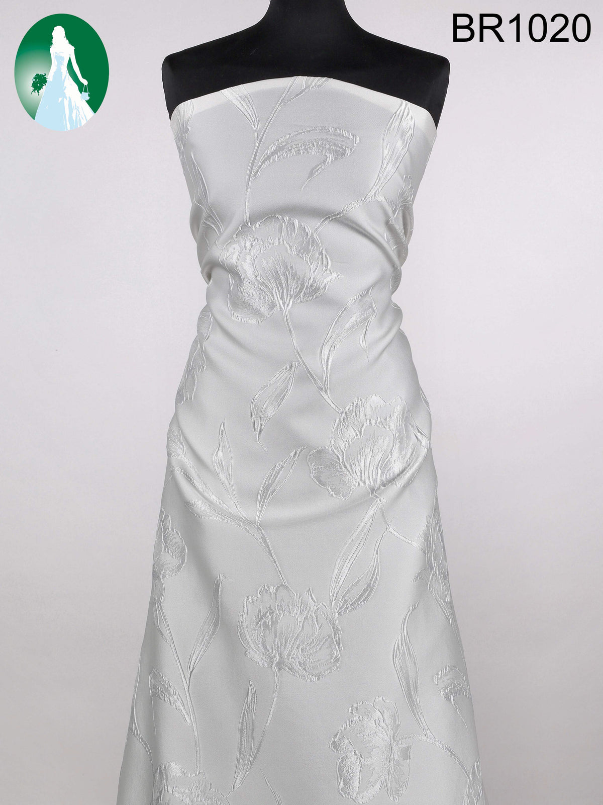 Brocart ivoire en mélange de soie italienne - BR1020