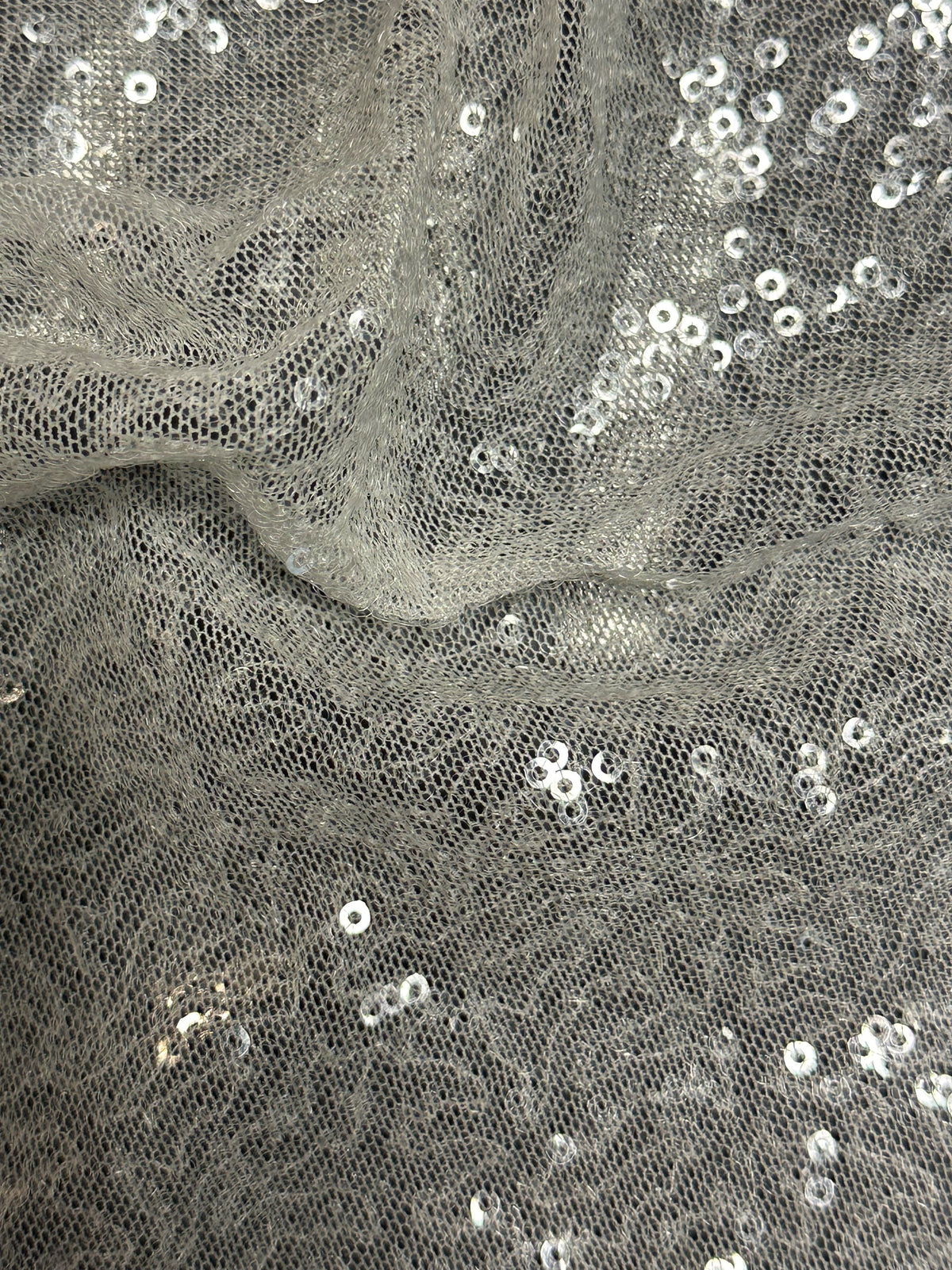 Ivory Sequinned Tulle - Luxor (CF)