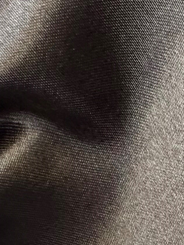 Satin de polyester noir - Flamenco