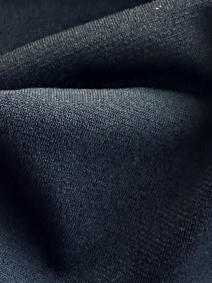 Jersey extensible en polyester noir - Ritual