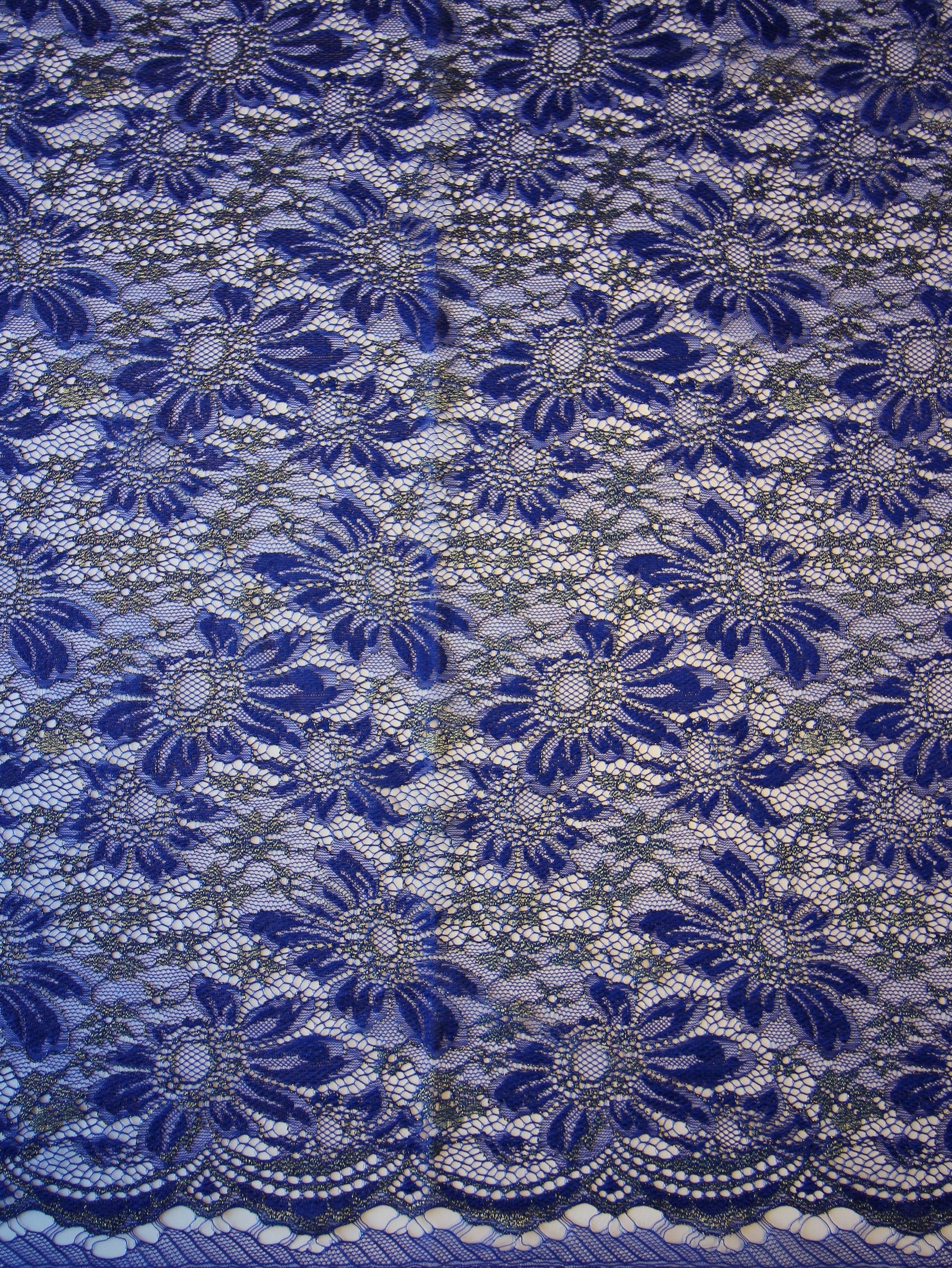 Dentelle Raschel Bleu - Moseley