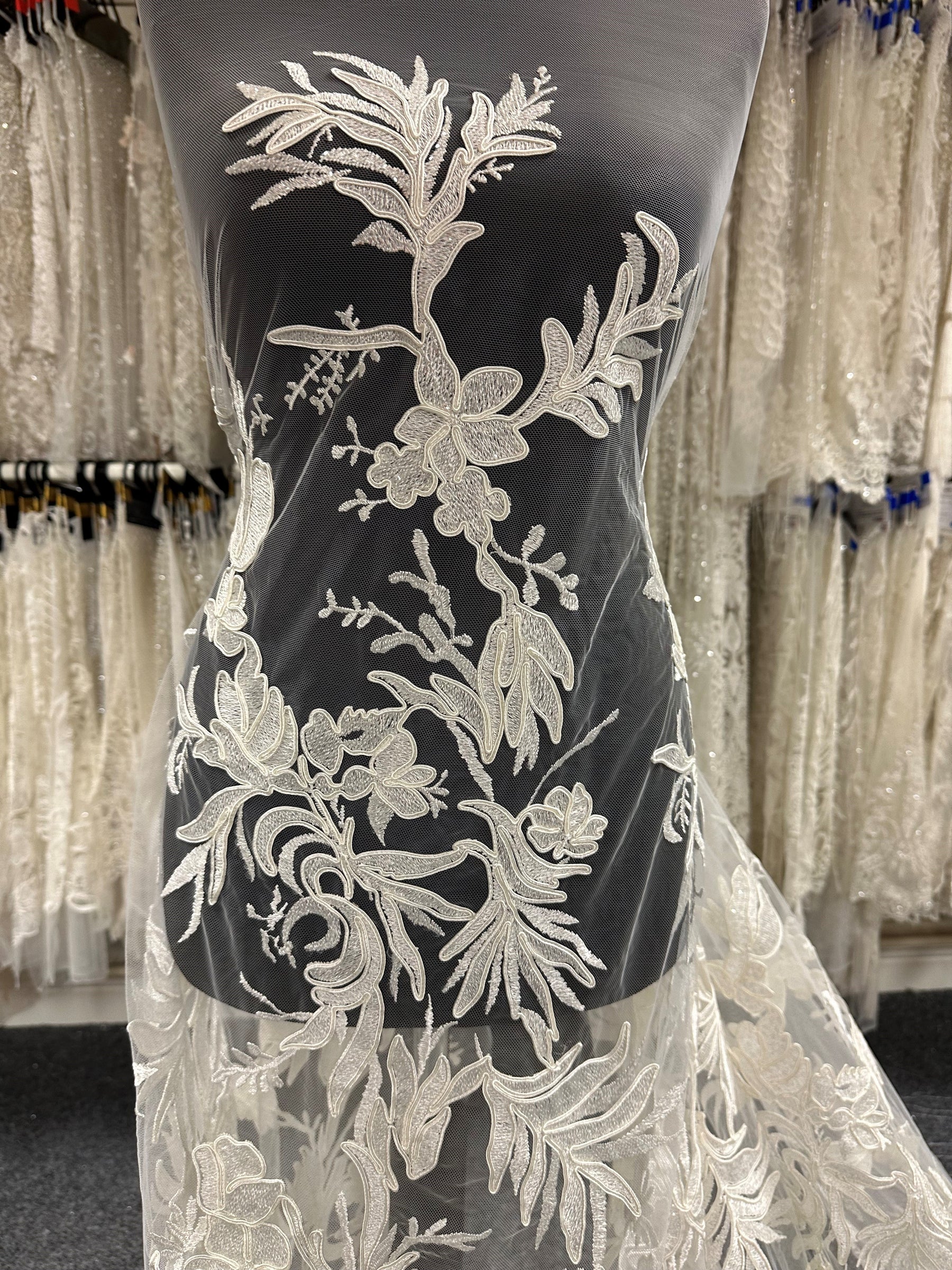 Dentelle Broderie Cordon Ivoire - Calisto