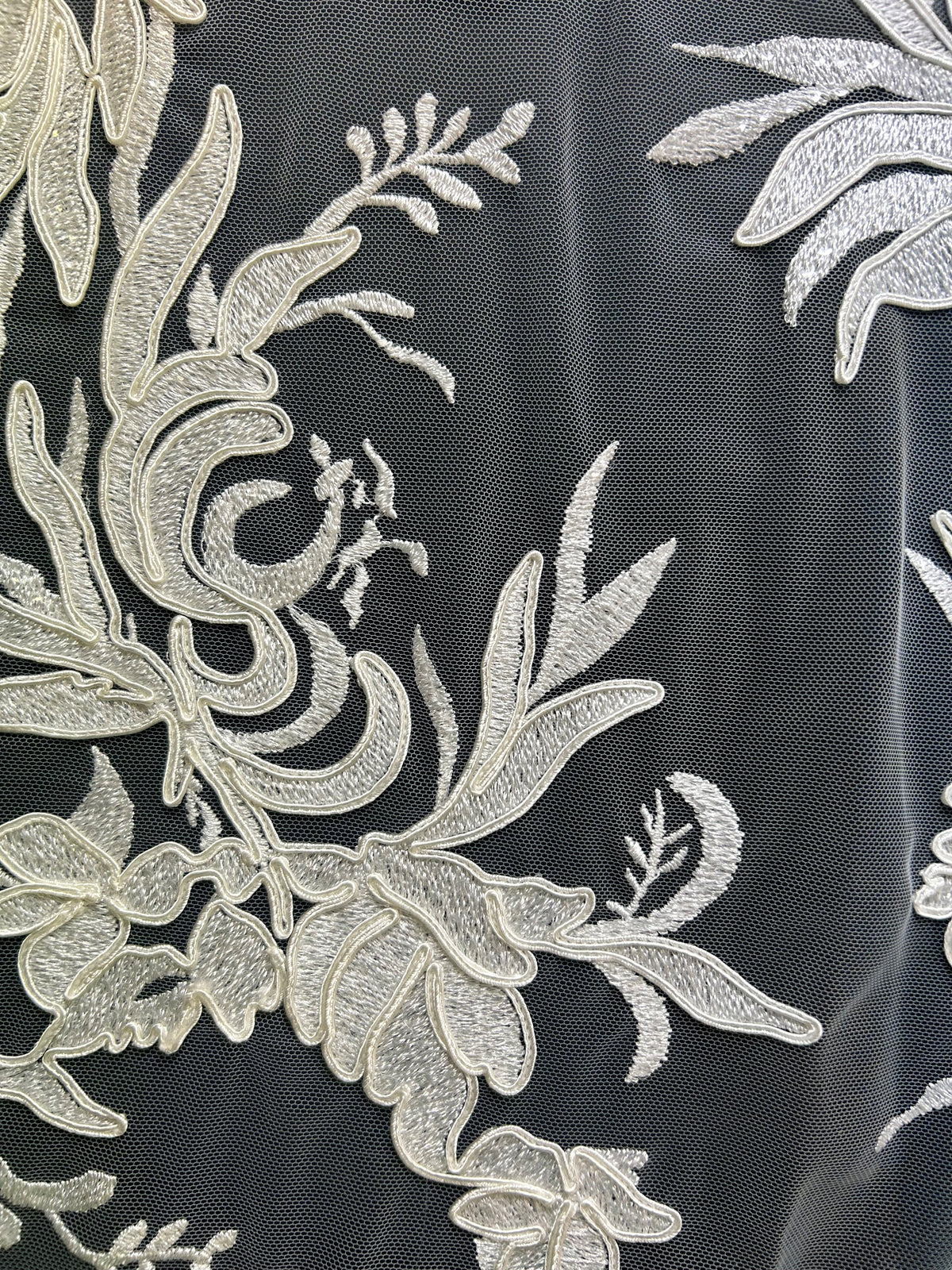 Dentelle Broderie Cordon Ivoire - Calisto