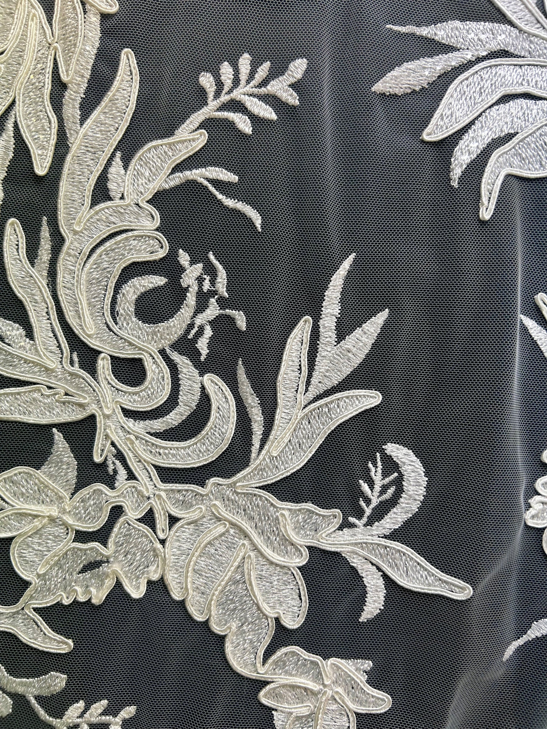Dentelle Broderie Cordon Ivoire - Calisto