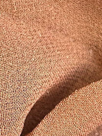 Georgette de Soie Marron Chocolat - Shimmer