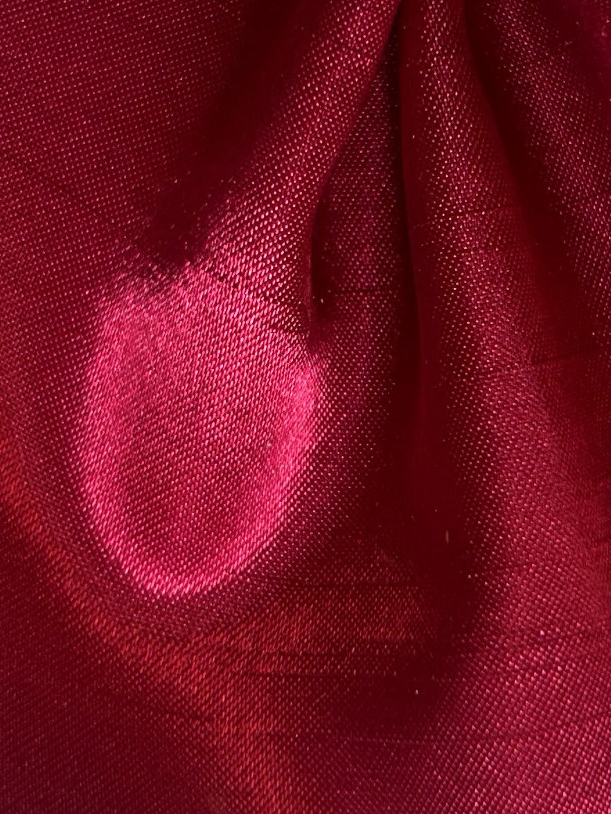 Dupion en satin de polyester Claret - Clarté