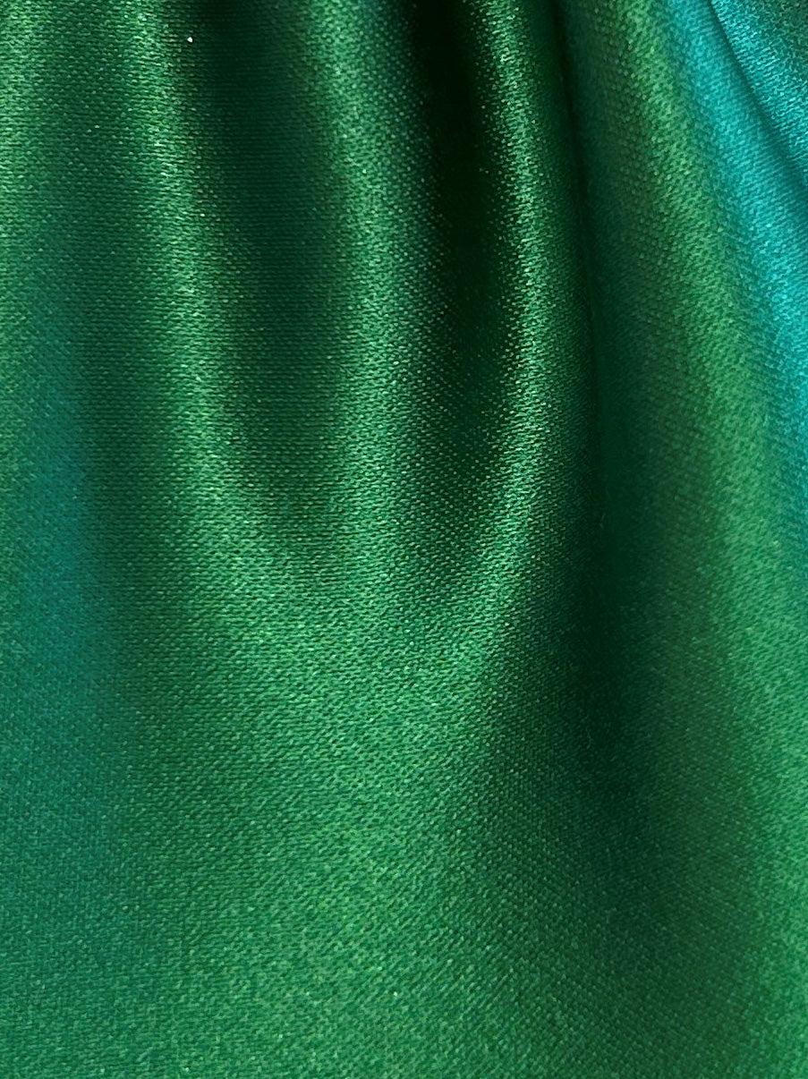 Satin Duchesse Polyester Émeraude - Contessa