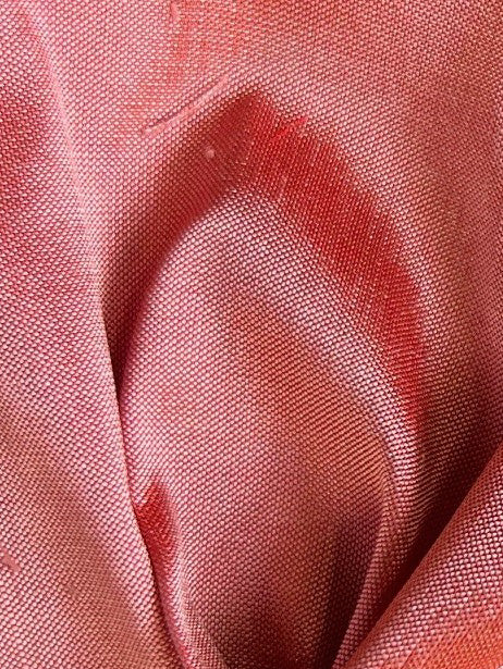 Dupion en Soie Rose Corail - Mascarade