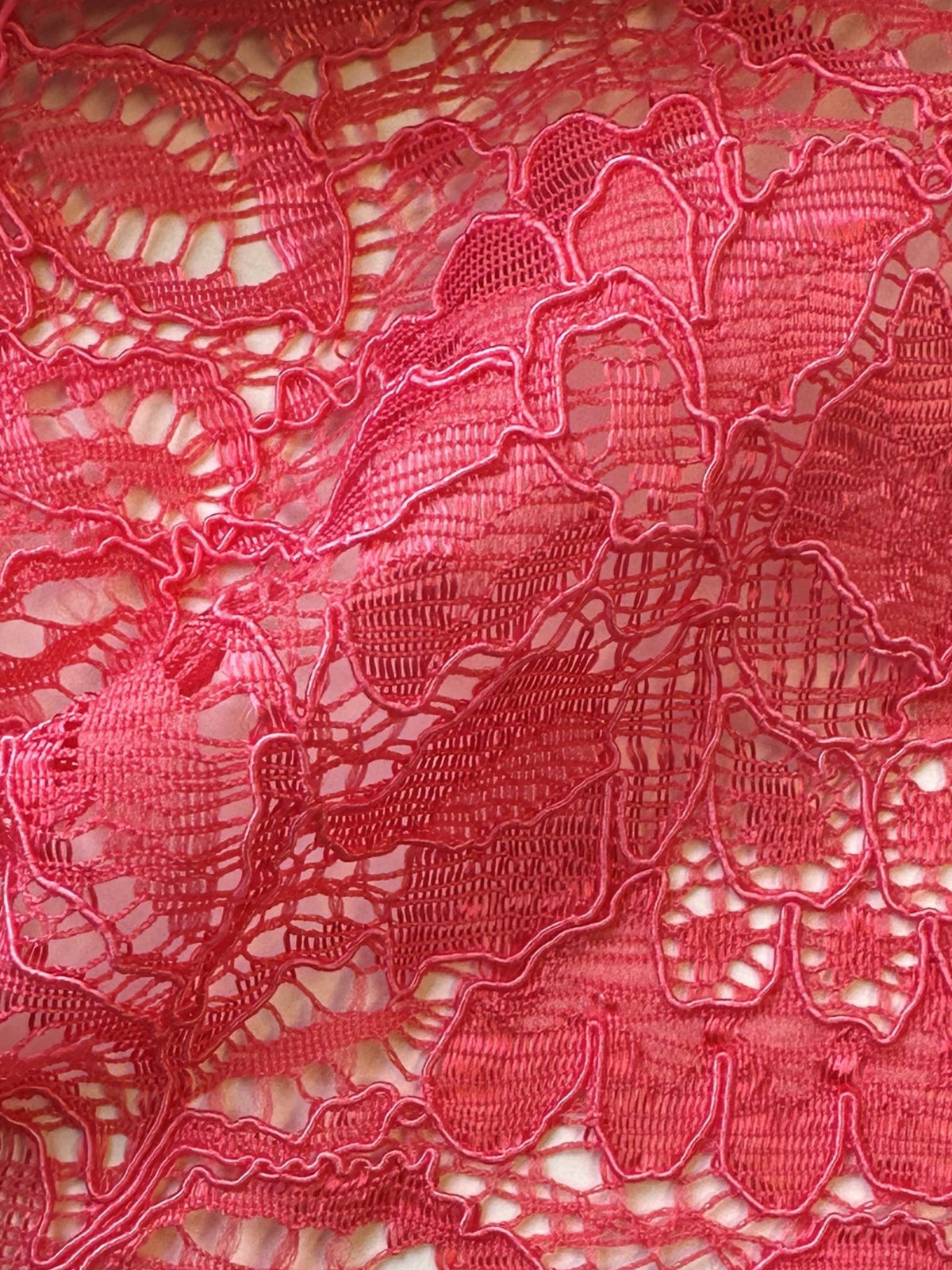 Dentelle cordée corail - Tocca