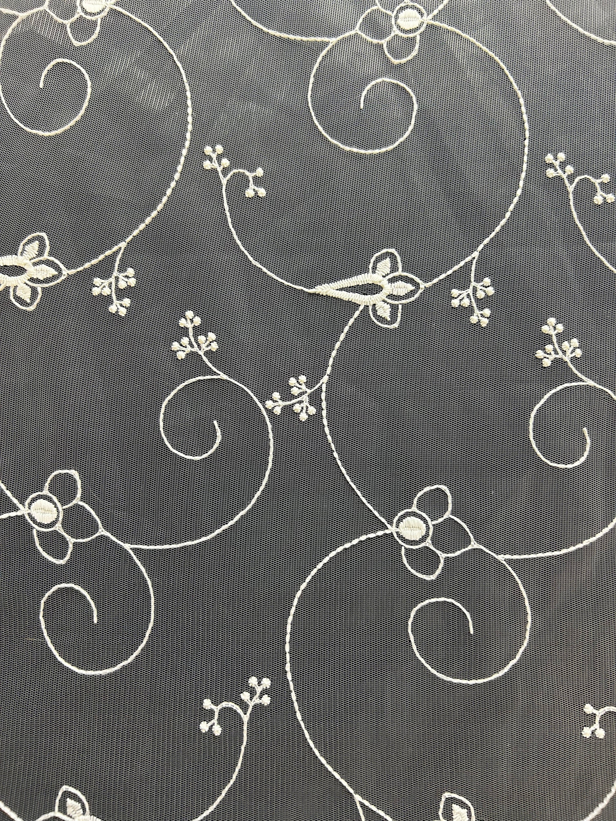 Dentelle Brodée Ivoire - Cortina