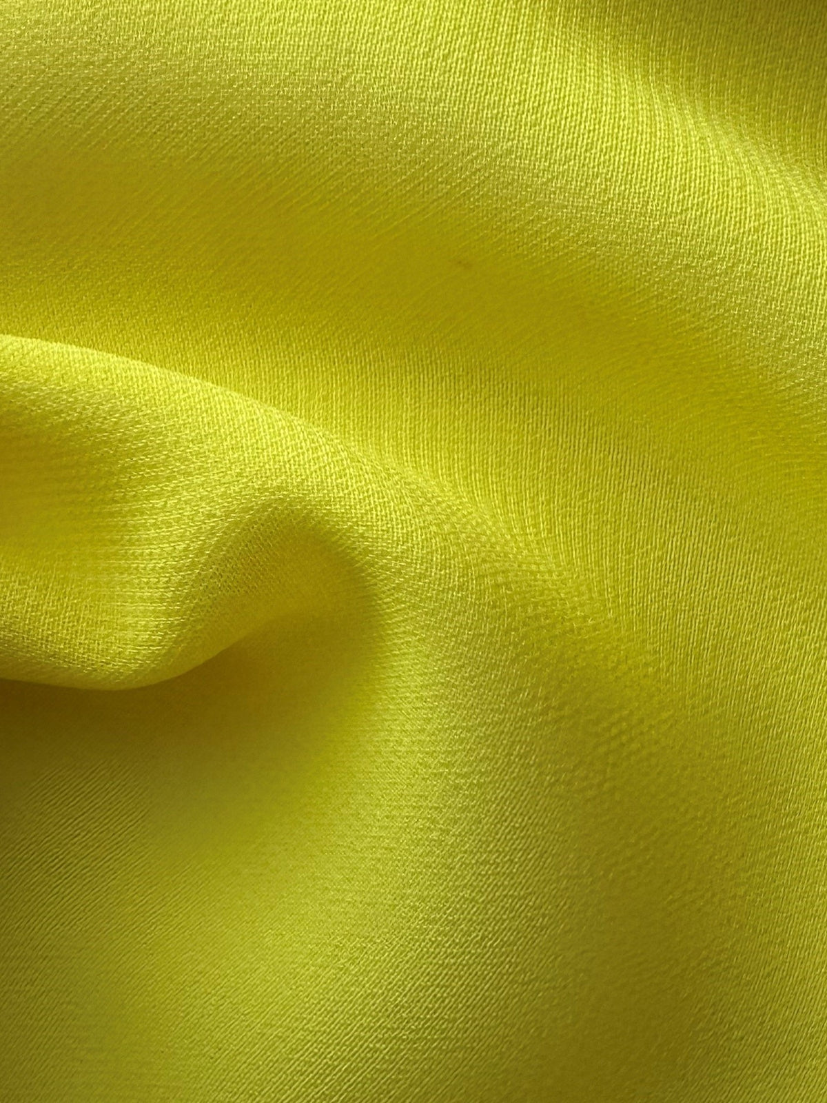 Georgette en polyester jonquille - Imaginez