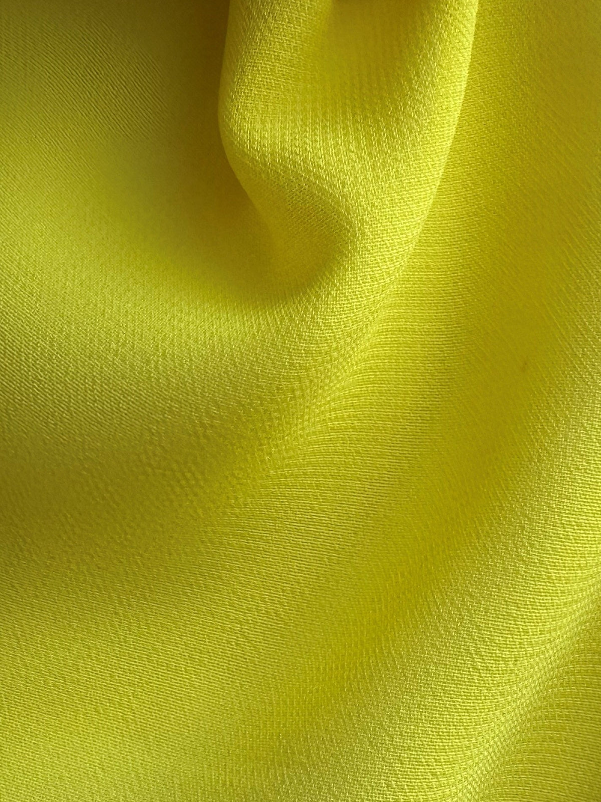 Georgette en polyester jonquille - Imaginez