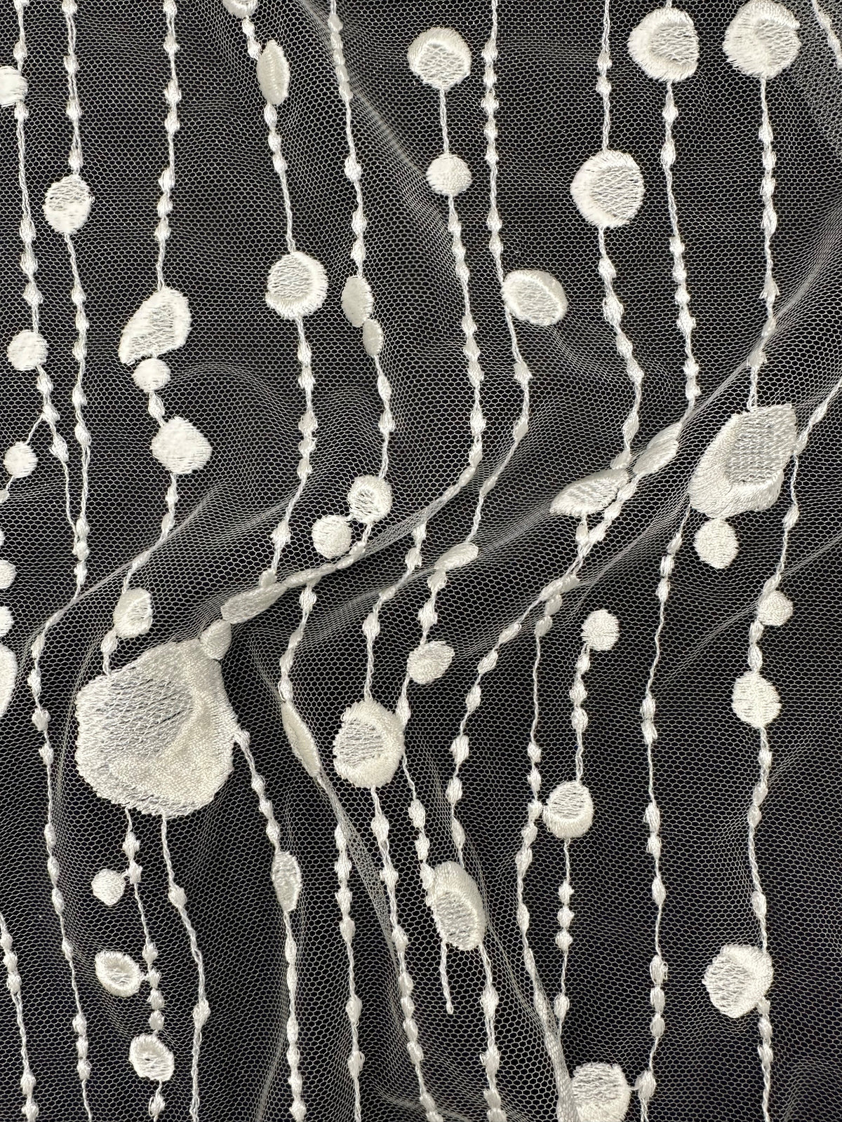 Dentelle Brodée Ivoire - Destinée