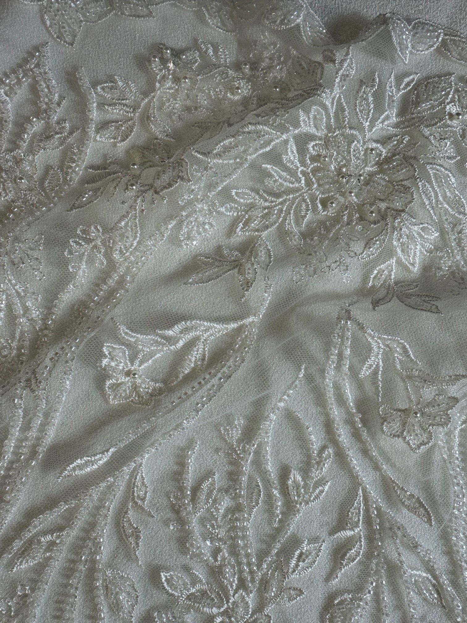 Dentelle perlée ivoire - Drusilla