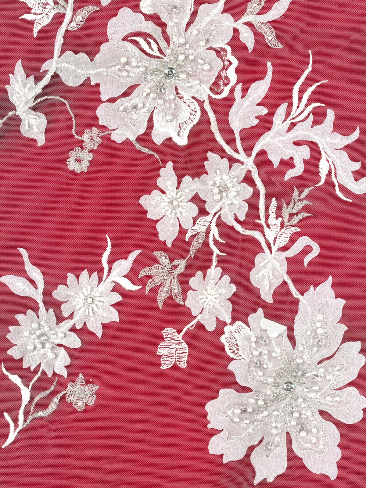 Rose Gold Embroidered Lace - EB1015