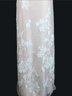 Ivory Embroidered Lace - EB1015