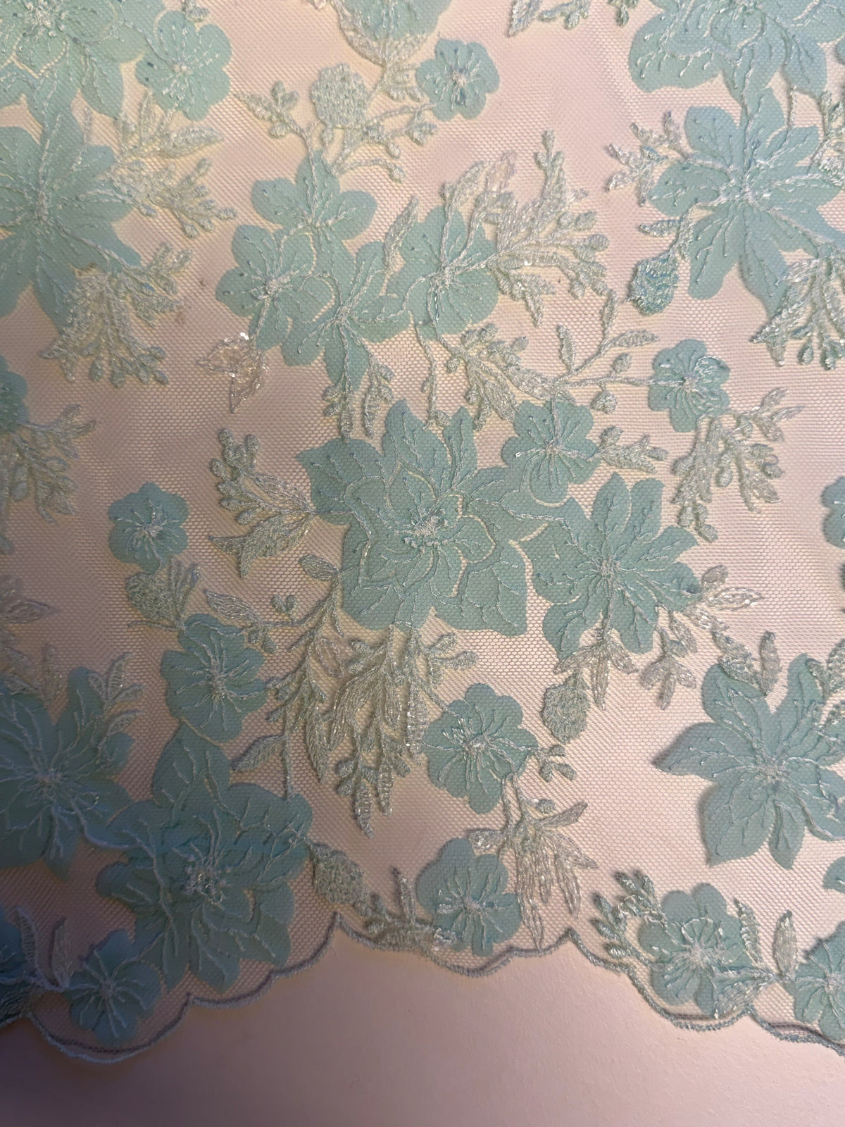 Dentelle brodée ciel - EB3053