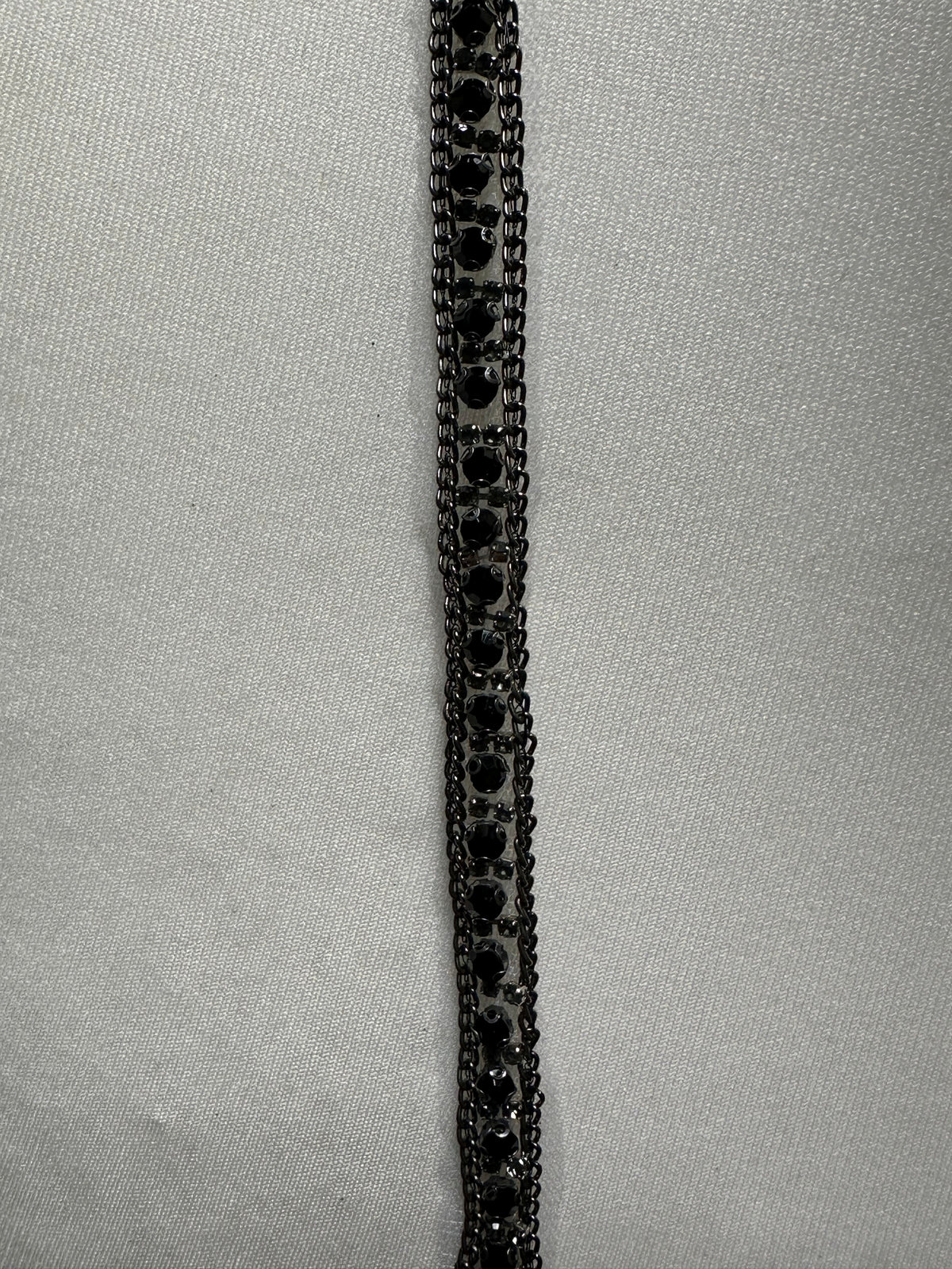 Garniture perlée noire - EH1015