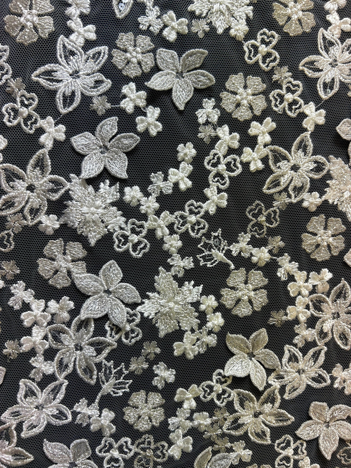 Dentelle Brodée Ivoire - Ernestine