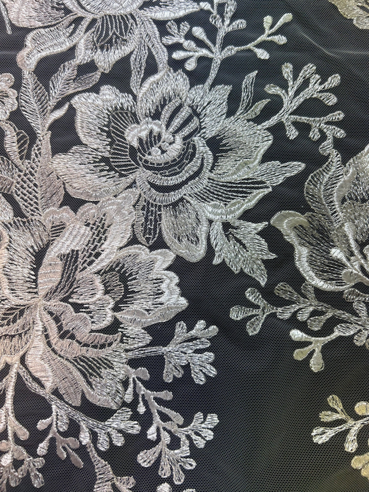 Dentelle Brodée Ivoire - Fontaine