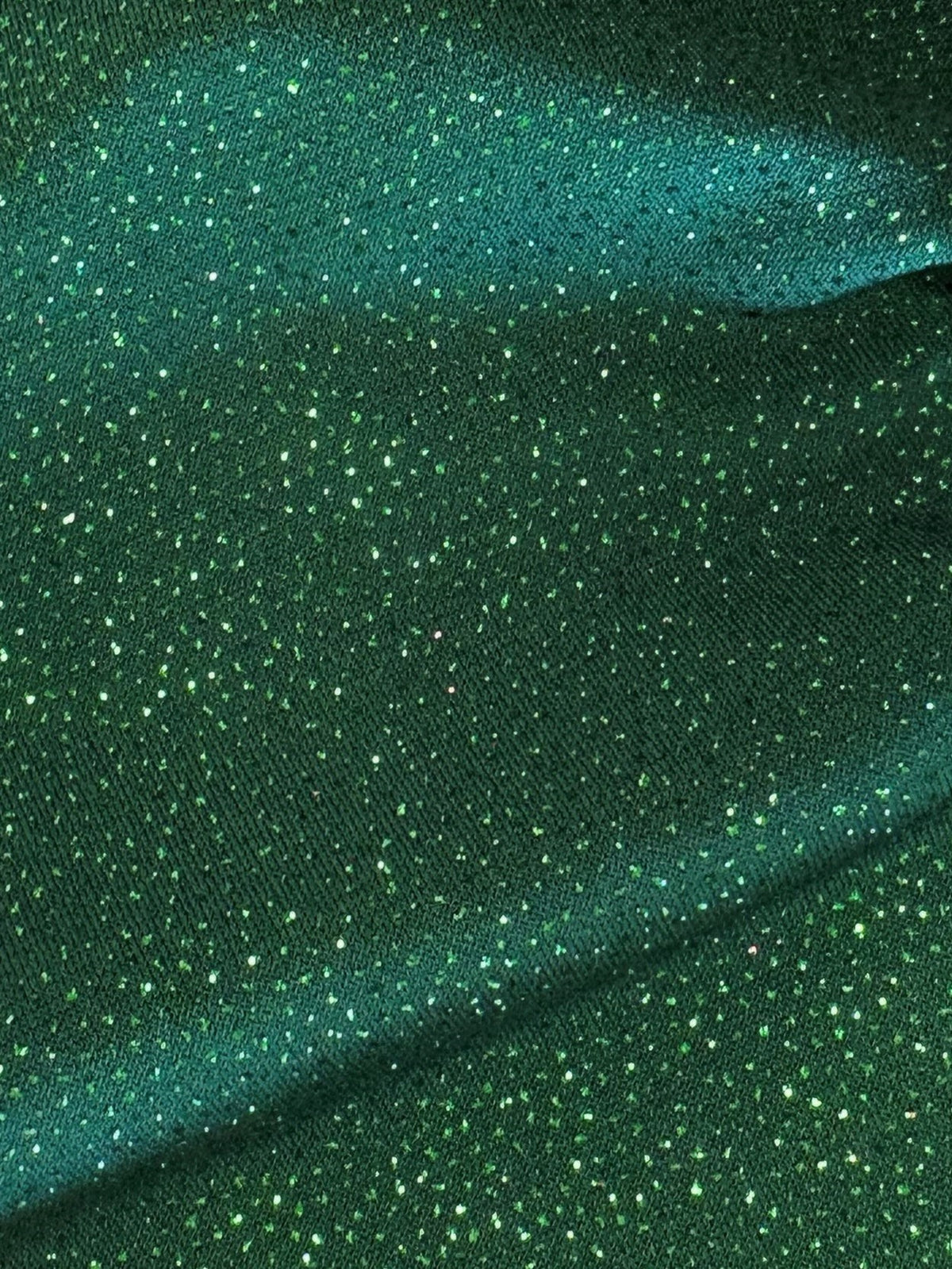 Tissu jersey à paillettes vertes - Dazzle