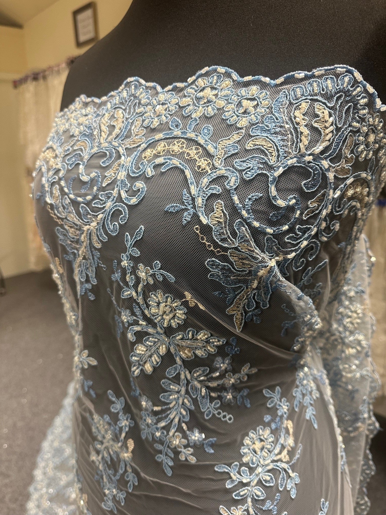 Dentelle bleue de Chine - Jessica