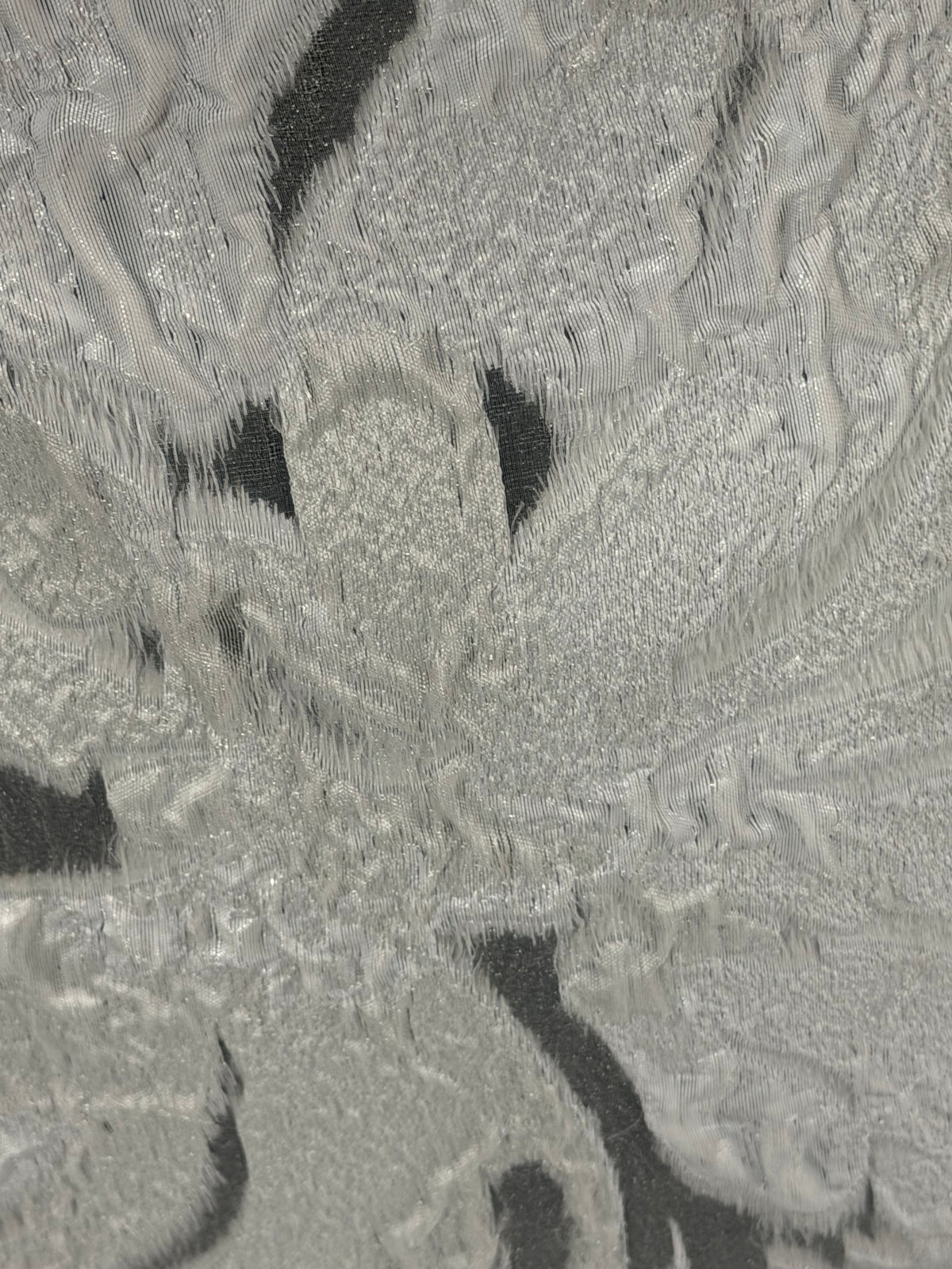 Jacquard Devoré Nuptial Ivoire - Vrai