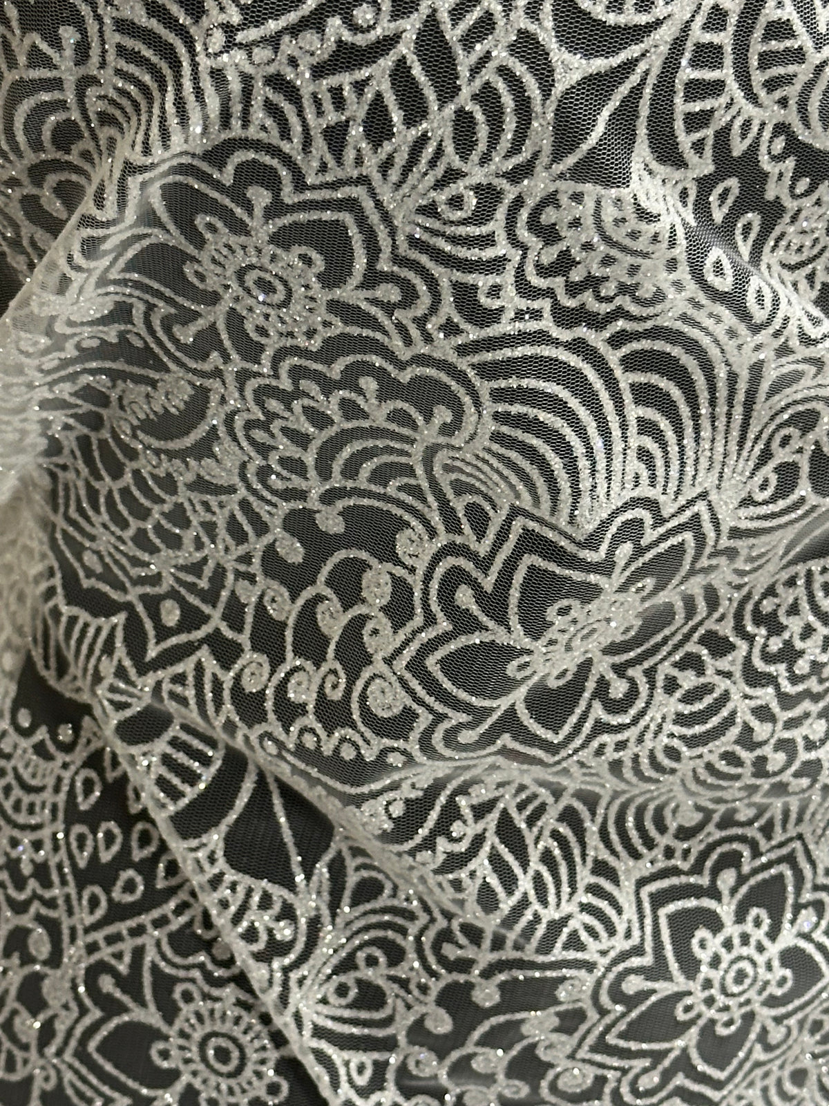 Tulle pailleté ivoire - Glouton