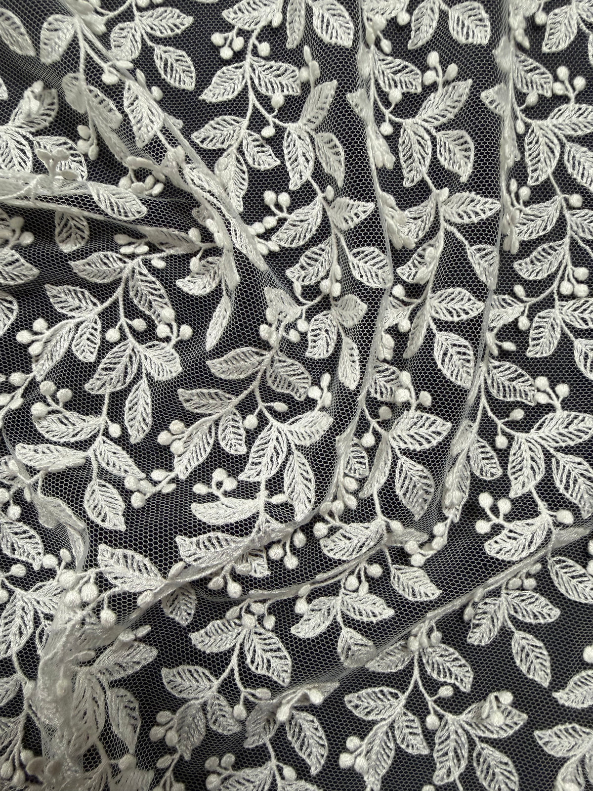 Dentelle brodée ivoire - EB5050