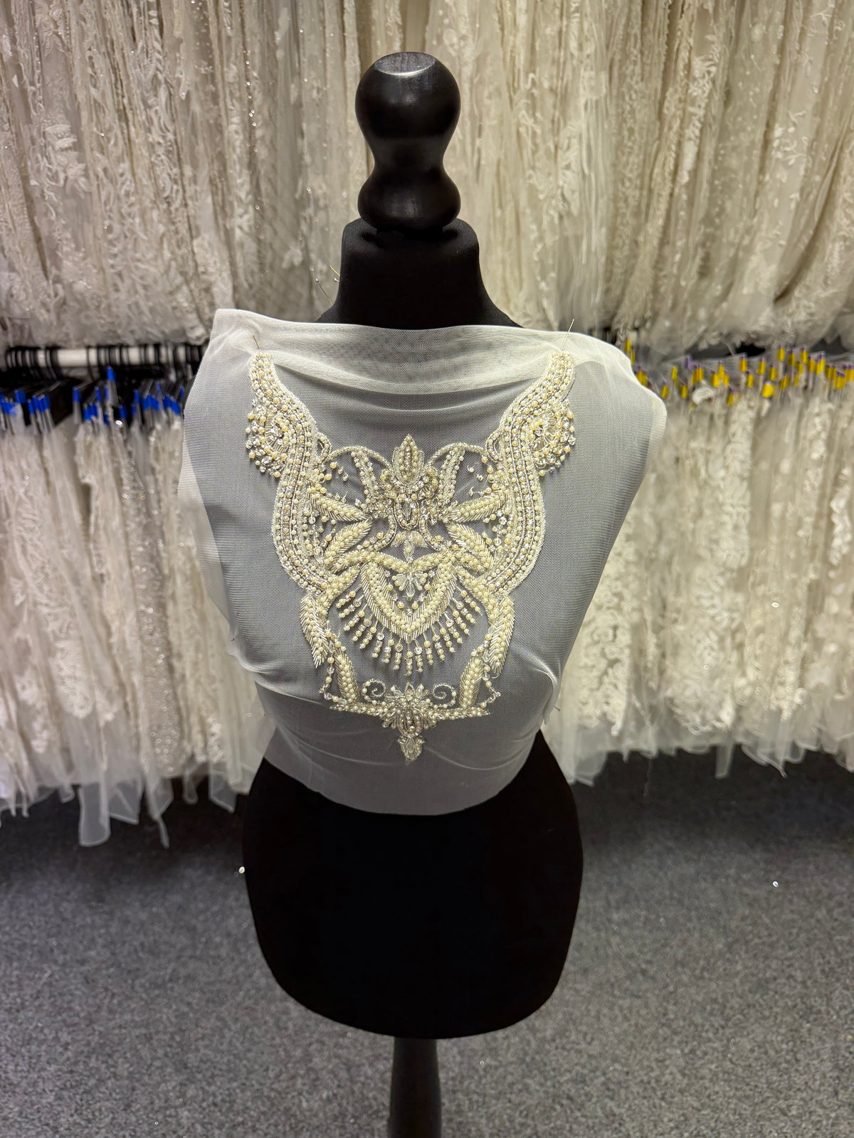 Beaded Embroidery Applique - T706