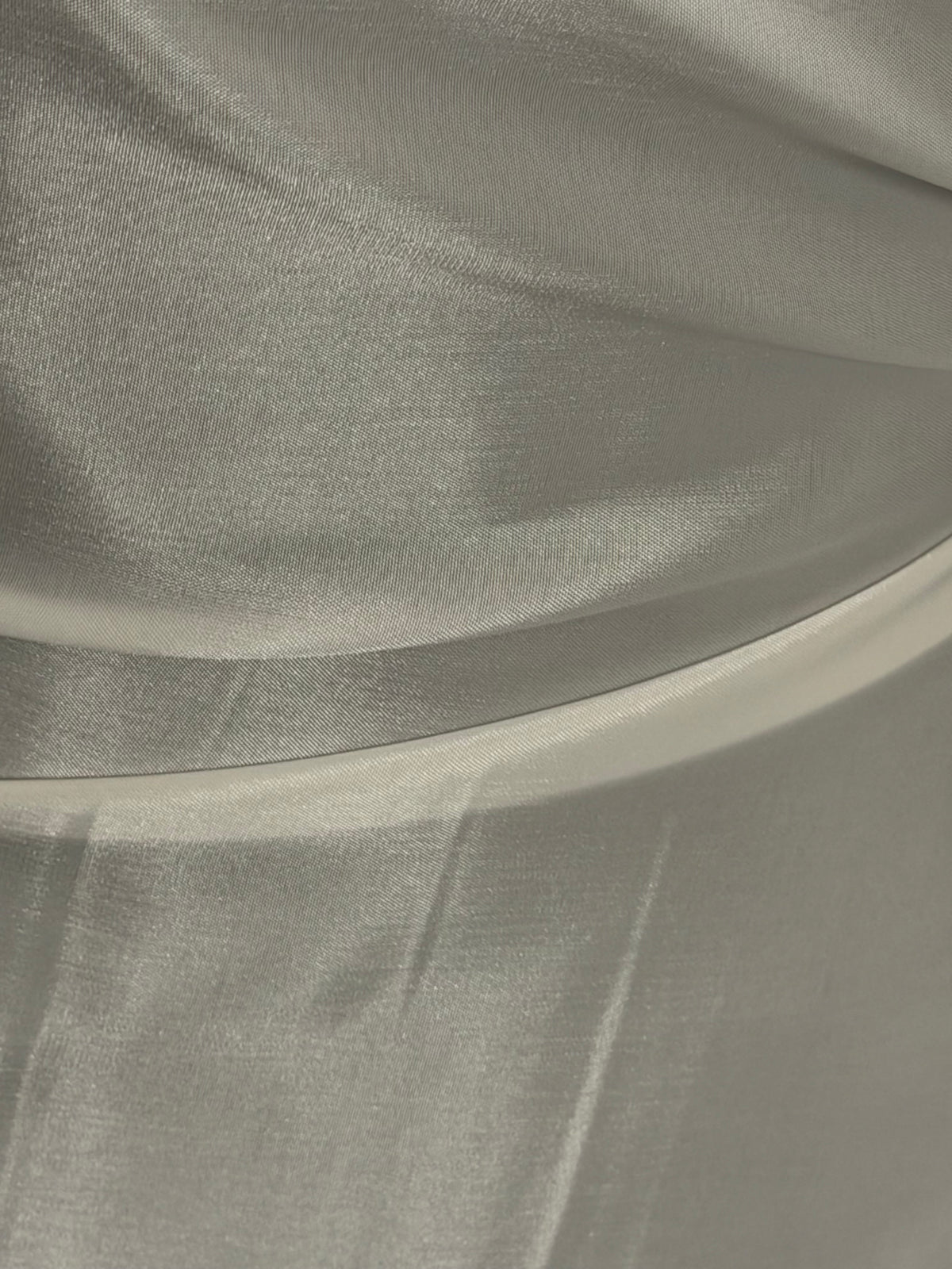 Tissu satiné acétate ivoire de luxe - Capri (CF)