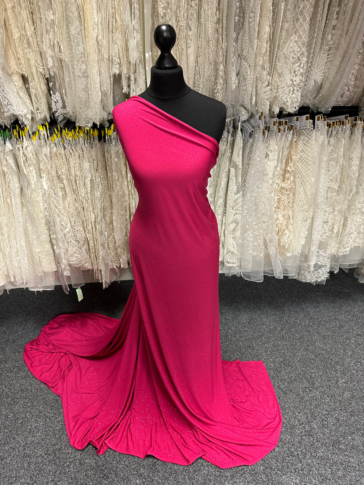 Tissu jersey pailleté fuchsia - Daredevil
