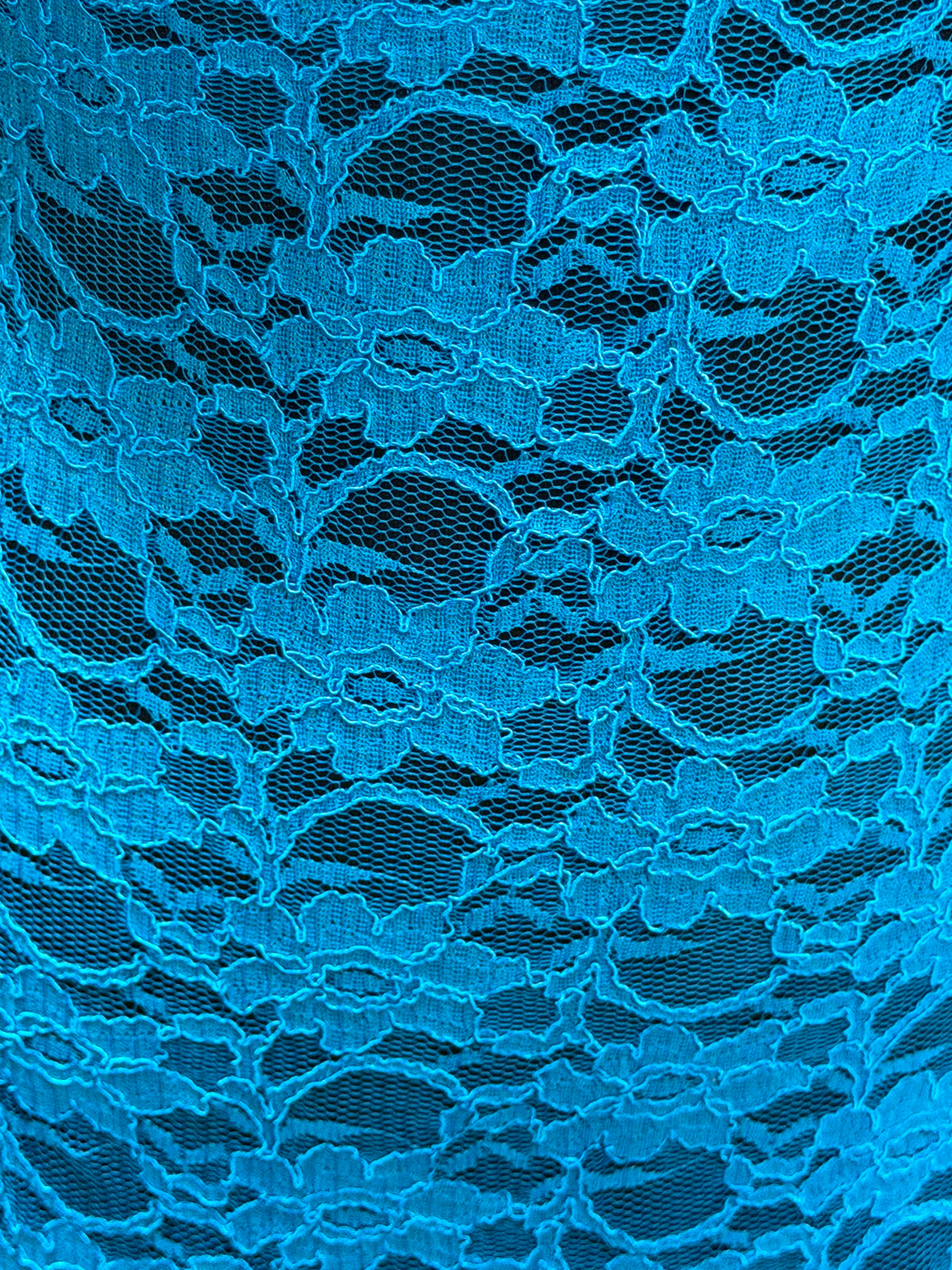 Blue Raschel Lace - P617
