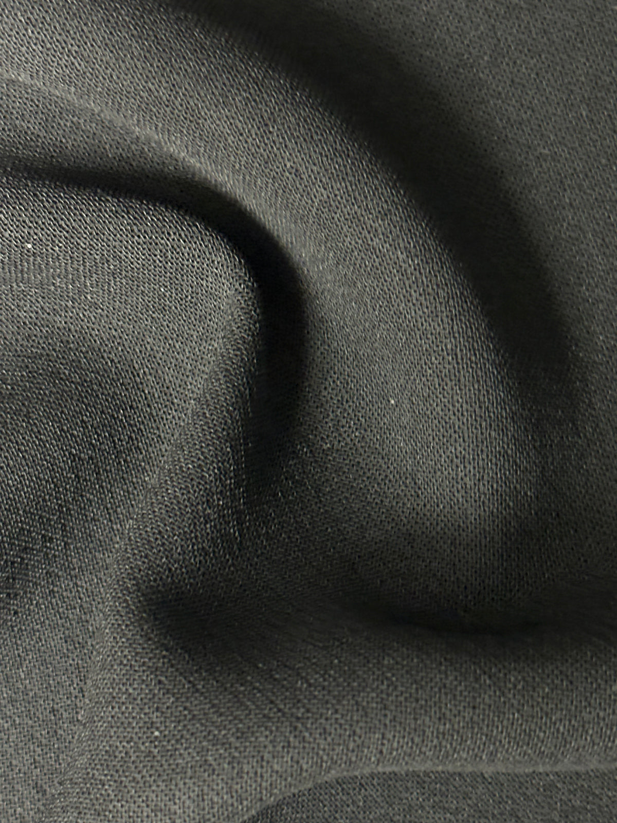 Crêpe double en polyester noir - Leçon