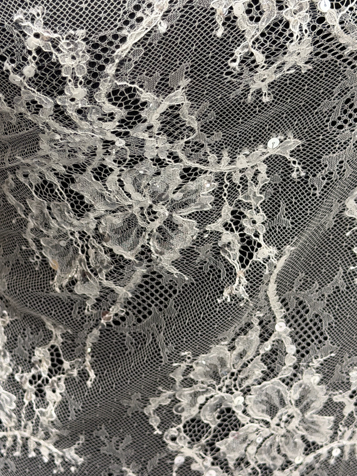 Dentelle Pailletée Ivoire - LB6004