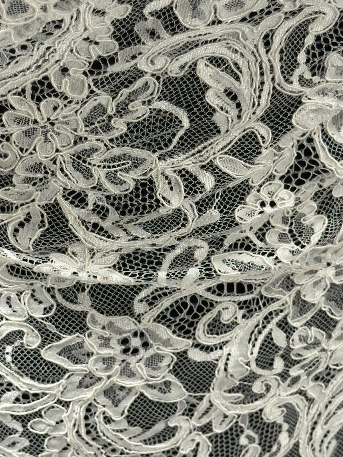 Dentelle cordée ivoire - P633